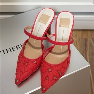 Dolce Vita Coral Floral Mules